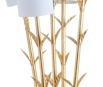 Bamboo Brass 65.5" LED Floor Lamp - JONATHAN Y